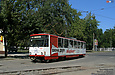 Tatra-T6B5 #4565 5-го маршрута поворачивает с Московского проспекта на улицу Кошкина