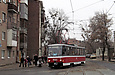 Tatra-T6B5 #4565 27-го маршрута поворачивает с улицы 1-й Конной Армии в Рыбасовский переулок