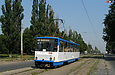 Tatra-T6B5 #4566 5-го маршрута на улице Морозова в районе остановки "улица Костычева"