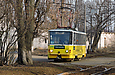 Tatra-T6B5 #4566 маршрута 16-А на конечной станции "Салтовская"