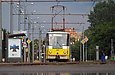 Tatra-T6B5 #4566 5-го маршрута на улице Плехановской в районе станции метро "Спортивная"
