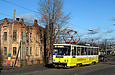 Tatra-T6B5 #4566 8-го маршрута на улице Академика Павлова следует по Конюшенному мосту