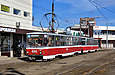 Tatra-T6B5 #4569 и #4554 8-го маршрута на конечной станции "602-й микрорайон"