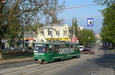 Tatra-T6B5 #4570 8-го маршрута на улице Плехановской подъезжает к Балашовскому путепроводу