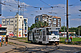 Tatra-T6B5 #4570 8-го маршрута отправился с конечной станции "602 микрорайон"