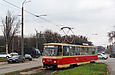Tatra-T6B5 #4570 8-го маршрута на перекрестке улиц Плехановской и Морозова