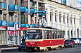 Tatra-T6B5 #4570 27-го маршрута на улице Кирова перед перекрёстком с проспектом Гагарина