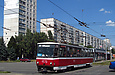 Tatra-T6B5 #4570 маршрута 16-А на улице Академика Павлова возле станции метро "Студенческая"