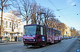 Tatra-T6B5 #4572 5-го маршрута на улице Пушкинской возле одноименной станции метро