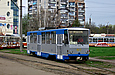 Tatra-T6B5 #4572 8-го маршрута на конечной станции "602 микрорайон"