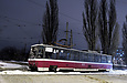 Tatra-T6B5 #4572 5-го маршрута на проспекте Тракторостроителей возле конечной "Салтовская"