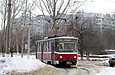 Tatra-T6B5 #4572 27-го маршрута на проспекте Тракторостроителей возле Салтовского трамвайного депо