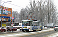 Tatra-T6B5 #4573 27-го маршрута на улице Москалевской в районе Парка имени Квитки-Основьяненко