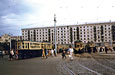 Пролетарская площадь - самый оживленный трамвайный узел Харькова тех времен. На переднем плане слева вагоны "Х"-"ВАРЗ ХТТУ" #439-1023