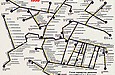 Схема троллейбусных маршрутов Харькова по состоянию на 1995 год