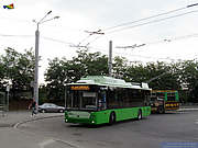Богдан-Т70117 #2602 35-го маршрута разворачивается на конечной "Северная Салтовка"
