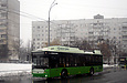 Богдан-Т70117 #2613 18-го маршрута на проспекте Победы разворачивается на одноименной конечной