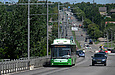 Богдан-Т70117 #2619 19-го маршрута на проспекте Льва Ландау следует по Коммунальному путепроводу