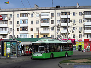 Богдан-Т70117 #2619 19-го маршрута перед отправлением от конечной "Улица Одесская"
