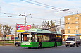 Богдан-Т70117 #2624 27-го маршрута на перекрестке улиц Холодногорской, Полтавский Шлях и Дудинской