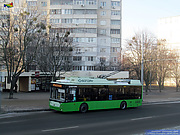 Богдан-Т70117 #2629 47-го маршрута на улице Натальи Ужвий перед отправлением от одноименной остановки