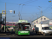 Богдан-Т70117 #2630 47-го маршрута выезжает с терминала "Героев труда" на улицу Академика Павлова