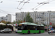 Богдан-Т70117 #2630 35-го маршрута поворачивает с улицы Гвардейцев-Широнинцев на конечную "Северная Салтовка"
