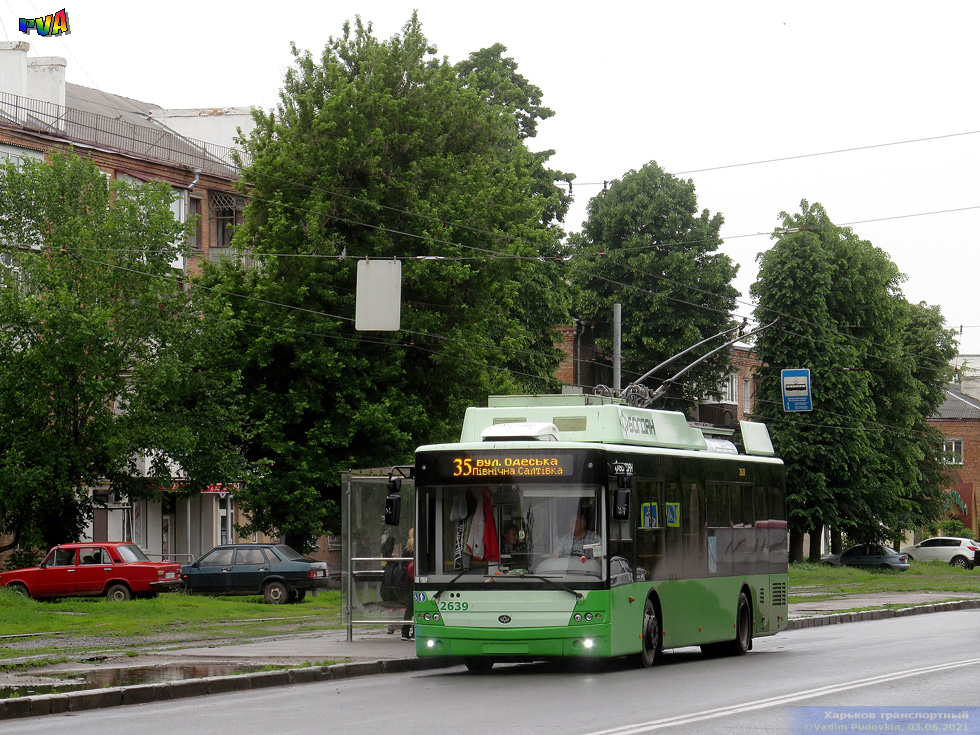 Богдан-Т70117 #2639 35-го маршрута на проспекте Героев Сталинграда в районе улицы Монюшко
