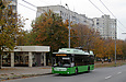 Богдан-Т70117 #2655 47-го маршрута на улице Натальи Ужвий перед отправлением от одноименной остановки