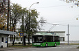 Богдан-Т70117 #2656 12-го маршрута на улице Лесопарковской разворачивается на конечной "Улица Рудика"