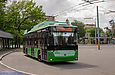 Богдан-Т70117 #3605 13-го маршрута разворачивается на конечной "Парк "Зустріч"