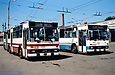 DAC-217E #145 и ROCAR-E217 #1007 в открытом парке Троллейбусного депо №1