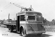 ЯТБ-4 #66, переоборудованный в служебный, на территории троллейбусного депо №1