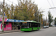 ЛАЗ-Е183А1 #2101 27-го маршрута на улице Нариманова за перекрестком с проспектом Постышева