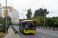 ЛАЗ-Е183А1 #2101 27-го маршрута на улице Китаенко следует по мосту через Уды