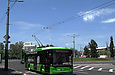 ЛАЗ-Е183А1 #2102 3-го маршрута на улице Вернадского возле Красношкольной набережной