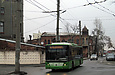 ЛАЗ-Е183А1 #2102 6-го маршрута на улице Кузнечной пересекает Лопатинский переулок