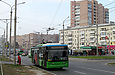 ЛАЗ-Е183А1 #2104 3-го маршрута на проспекте Героев Сталинграда в районе улицы Троллейбусной