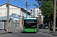 ЛАЗ-Е183А1 #2104 3-го маршрута в Лопатинском переулке перед поворотом в Соляниковский переулок