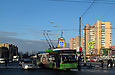 ЛАЗ-Е183А1 #2104 3-го маршрута поворачивает с проспекта Гагарина на проспект Героев Сталинграда