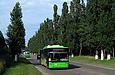 ЛАЗ-Е183А1 #2105 27-го маршрута на проспекте Постышева следует через Григоровский бор