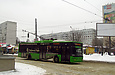 ЛАЗ-Е183А1 #2105 27-го маршрута на улице Холодногорской возле станции метро "Холодная Гора"