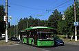 ЛАЗ-Е183А1 #2105 27-го маршрута на проспекте Любови Малой возле улицы Баварской