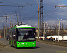 ЛАЗ-Е183А1 #2106 1-го маршрута на проспекте Маршала Жукова возле перекрёстка с улицей Танкопия