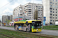 ЛАЗ-Е183А1 #2106 3-го маршрута на проспекте Героев Сталинграда в районе улицы Аскольдовской