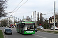 ЛАЗ-Е183А1 #2106 35-го маршрута на улице Гвардейцев-Широнинцев в районе улицы Валентиновской