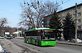 ЛАЗ-Е183А1 #2107 12-го маршрута на улице Чкалова за перекрестком с улицей Академика Проскуры