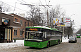 ЛАЗ-Е183А1 #2107 12-го маршрута на конечной станции "Улица Клочковская"