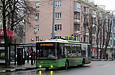 ЛАЗ-Е183А1 #2107 18-го маршрута на проспекте Науки возле улицы Космической