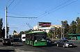 ЛАЗ-Е183А1 #2107 19-го маршрута на проспекте Льва Ландау возле улицы Олимпийской